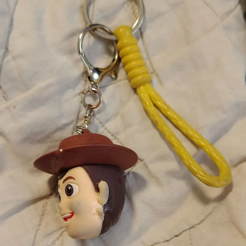 Disney Toy Story Woody Collectible Keychain Accessory with Yellow Strap